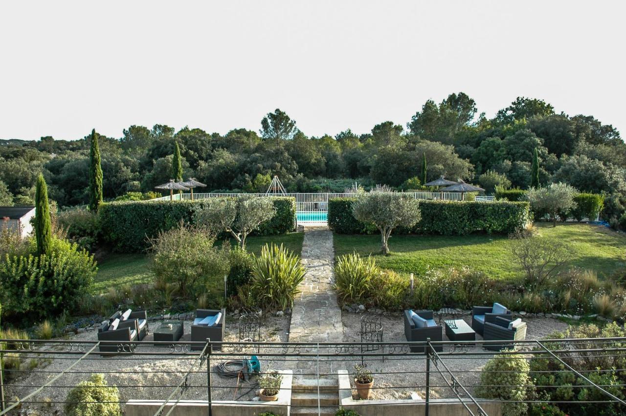 Hotel Restaurant Le Gardon - Pont Du Gard Collias Exterior foto